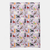 Weihnachtskatzen Küchentuch (Vertikal)