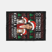 Weihnachtskatzen Ladys for Kamala Santa Ornament P Fleecedecke (Vorderseite (Horizontal))