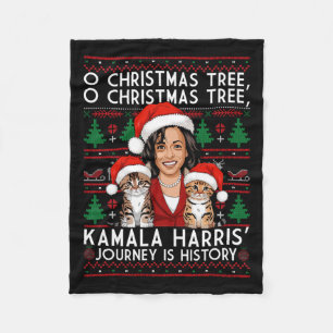 Weihnachtskatzen Ladys for Kamala Santa Ornament P Fleecedecke