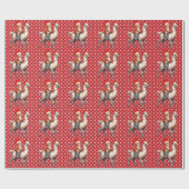 Weihnachtskatzen - Llama, Xmas Llama und Kitten Geschenkpapier (Flach)