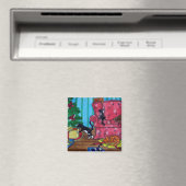 Weihnachtskatzen Magnet (In Situ (Geschirrspüler))