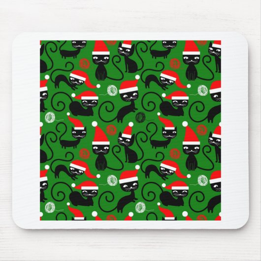 Weihnachtskatzen Mousepad (Vorne)