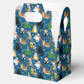 Weihnachtskatzen Muster Geschenkschachtel (Geöffnet)