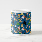 Weihnachtskatzen Muster Jumbo-Tasse (Vorderseite)