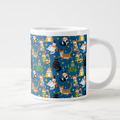 Weihnachtskatzen Muster Jumbo-Tasse (Rechts)