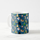 Weihnachtskatzen Muster Kaffeetasse (Vorderseite Links)