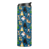 Weihnachtskatzen Muster Thermosbecher (Nach links gedreht)
