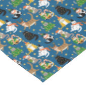 Weihnachtskatzen Muster Tischdecke (Schrägansicht)