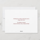 Weihnachtskatzen Niedlich Feiertagskarte (Rückseite)