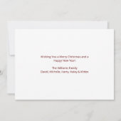 Weihnachtskatzen Niedlich Feiertagskarte (Rückseite)