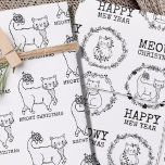 Weihnachtskatzen Niedlich Geschenkpapier Set<br><div class="desc">Weihnachtskatzen Meowy Weihnachten Niedliche Wrapping Paper Sheets bietet niedliche,  festliche Kätzchen,  bereit für den Urlaub! Matching Karten in meinem Shop erhältlich!</div>