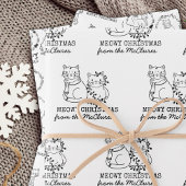 Weihnachtskatzen Niedlich Geschenkpapier Set