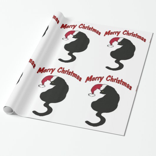 Weihnachtskatzen-Packpapier Geschenkpapier (Ungerollt)