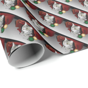 Weihnachtskatzen-Packpapier Geschenkpapier