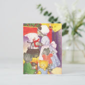 Weihnachtskatzen Postkarte (Stehend Vorderseite)