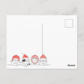 Weihnachtskatzen Postkarte (Rückseite)