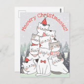 Weihnachtskatzen Postkarte (Vorne/Hinten)