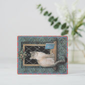 Weihnachtskatzen-Postkarte, Postkarte (Stehend Vorderseite)