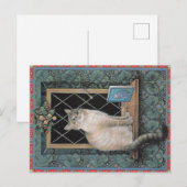 Weihnachtskatzen-Postkarte, Postkarte (Vorne/Hinten)