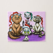 Weihnachtskatzen Puzzle (Horizontal)