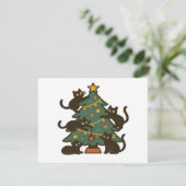 Weihnachtskatzen rund um den Baum Holiday Classic (Stehend Vorderseite)