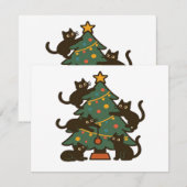 Weihnachtskatzen rund um den Baum Holiday Classic (Vorne/Hinten)