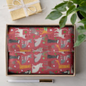 Weihnachtskatzen Seidenpapier (Geschenk)