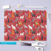 Weihnachtskatzen Seidenpapier (Handwerk)