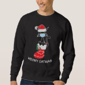 Weihnachtskatzen Shirt für Katzen Mama Vater Meowy (Vorderseite)