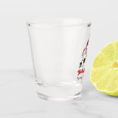 Weihnachtskatzen Shotglas Schnapsglas (Links)