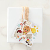 Weihnachtskatzen Snowflake Muster Weihnachtsgesche Geschenkanhänger (Beispiel)