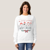 Weihnachtskatzen Sweatshirt (Vorne ganz)