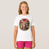 Weihnachtskatzen T-Shirt (Vorne ganz)