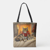 Weihnachtskatzen Tasche (Rückseite)
