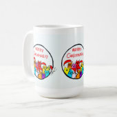 Weihnachtskatzen-Tasse Kaffeetasse (Vorderseite Links)