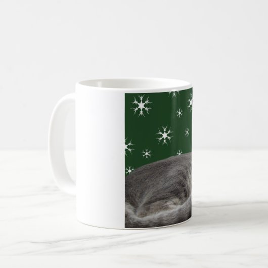 Weihnachtskatzen-Tasse Kaffeetasse (Vorderseite Links)