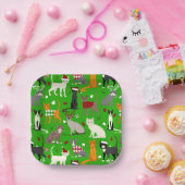 Weihnachtskatzen Teller (Party)