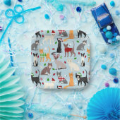 Weihnachtskatzen Teller (Party)