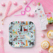 Weihnachtskatzen Teller (Party)