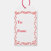 Weihnachtskatzen Tree Geschenktasten Geschenkanhänger (Rückseite)