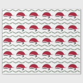 Weihnachtskatzen und Garland Geschenkpapier (Flach)