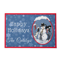 Weihnachtskatzen und Snowman Custom