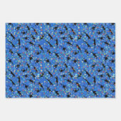 Weihnachtskatzen und Strümpfe Geschenkpapier Set (Vorderseite 3)