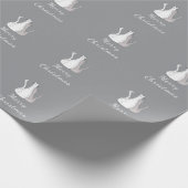 Weihnachtskatzen Zeichnend Kätzchen Muster Geschenkpapier (Ecke)