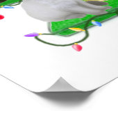 Weihnachtskatzenbaum drucken poster (Ecke)