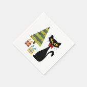 Weihnachtskatzenbuch Napkin aus dem Mittelalter Serviette (Ecke)