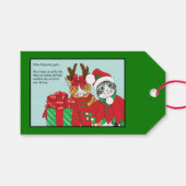 Weihnachtskatzenbuddies Geschenkanhänger (Vorderseite (Horizontal))