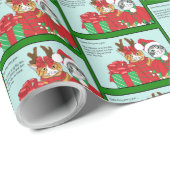 Weihnachtskatzenbuddies Geschenkpapier (Rolleneckpunkt)