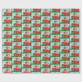 Weihnachtskatzenbuddies Geschenkpapier (Flach)