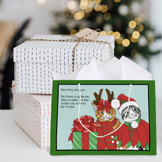 Weihnachtskatzenbuddies Große Geschenktüte